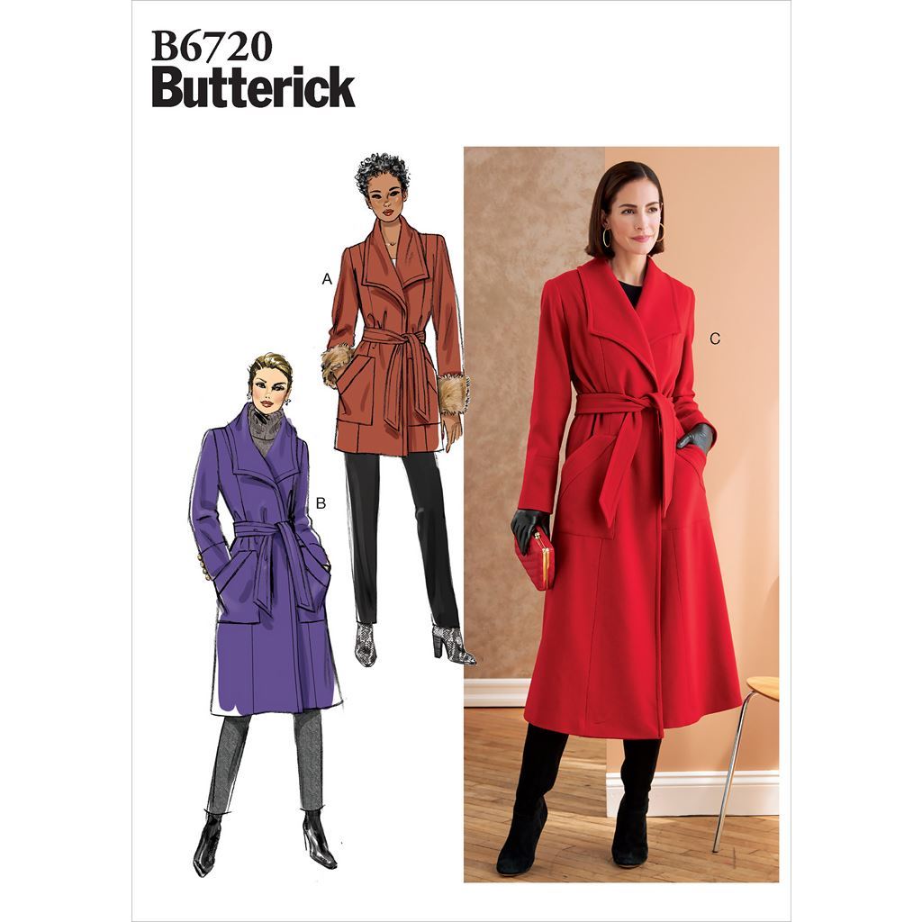 Butterick Pattern B6720 Misses Misses Petite Outerwear and Belt 6720 Image 1 From Patternsandplains.com