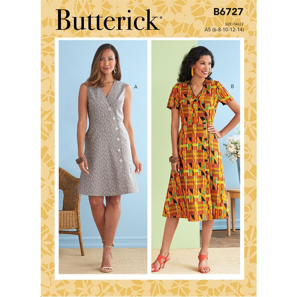 Butterick Pattern B6727 Misses Dresses 6727 Image 1 From Patternsandplains.com