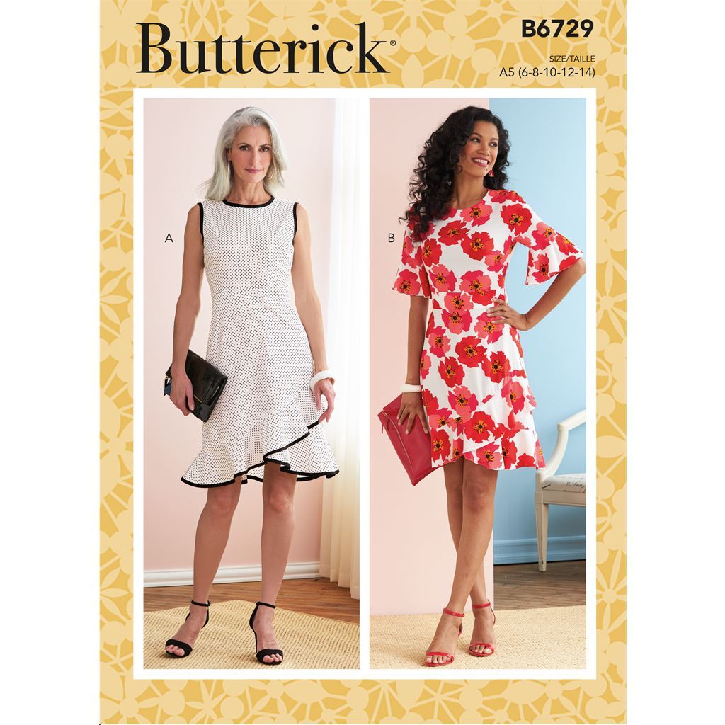 Butterick Pattern B6729 Misses Dresses 6729 Image 1 From Patternsandplains.com