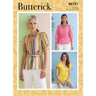 Butterick Pattern B6731 Misses Top 6731 Image 1 From Patternsandplains.com