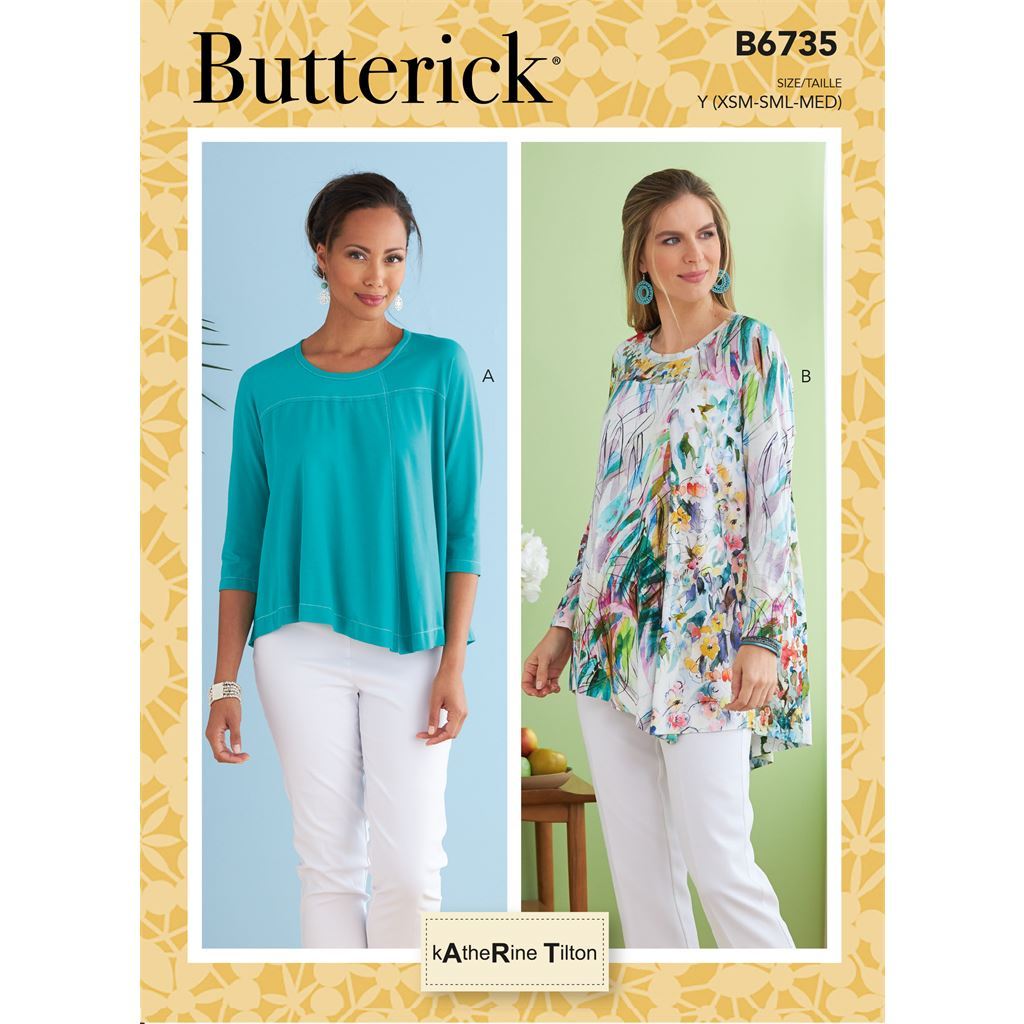 Butterick Pattern B6735 Misses Top 6735 Image 1 From Patternsandplains.com