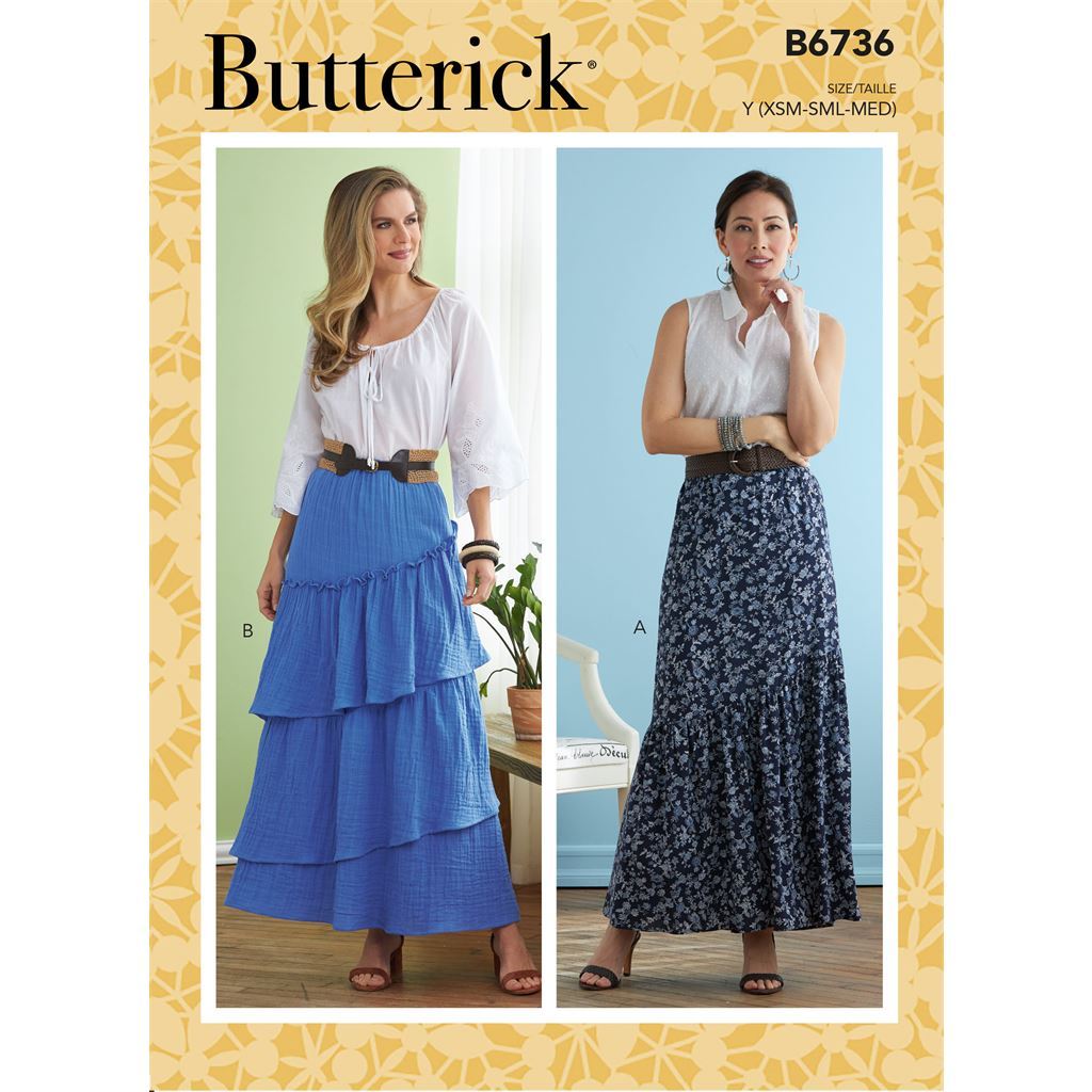 Butterick Pattern B6736 Misses Skirts 6736 Image 1 From Patternsandplains.com