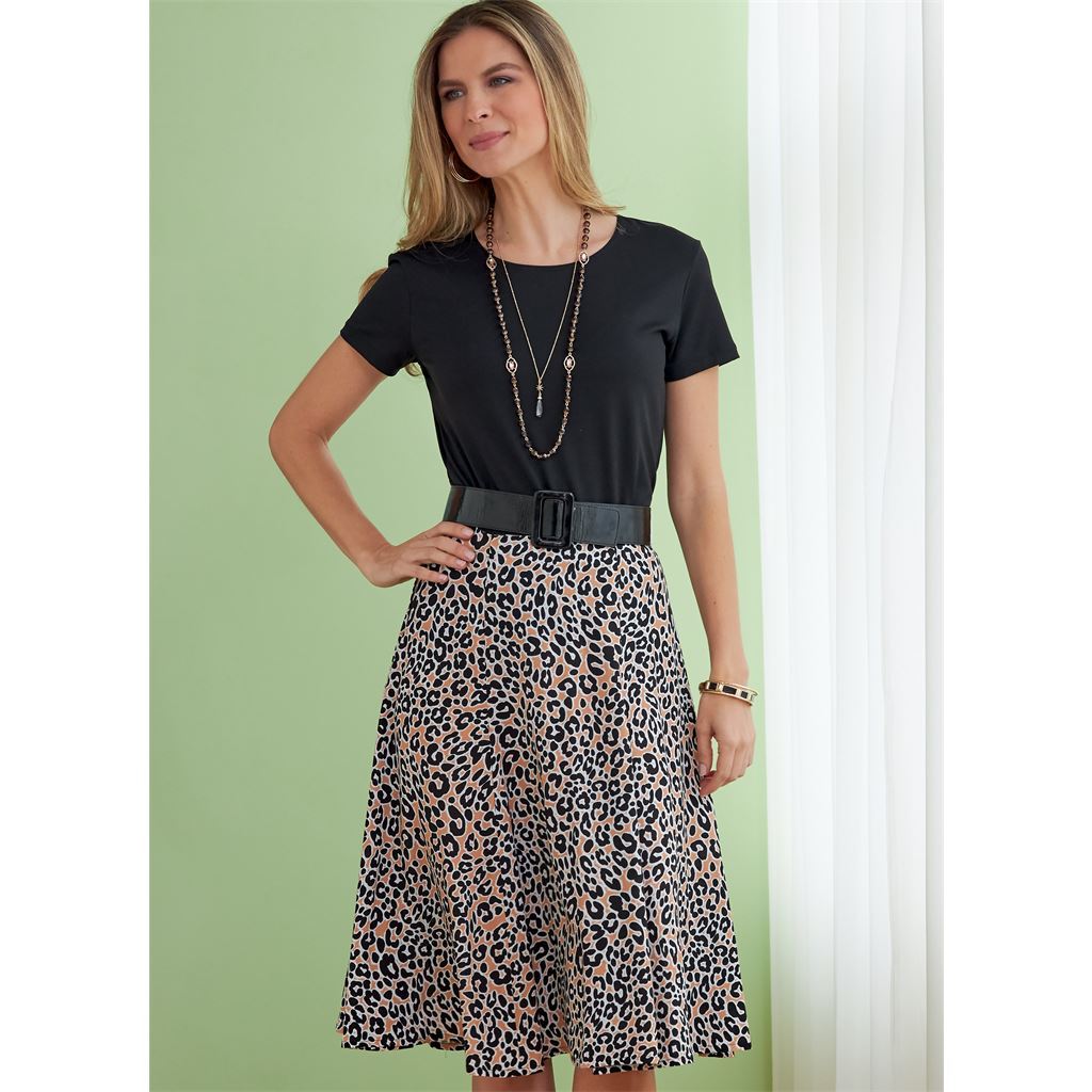 Butterick Pattern B6743 Misses Misses Petite Gored Skirts 6743 Image 2 From Patternsandplains.com