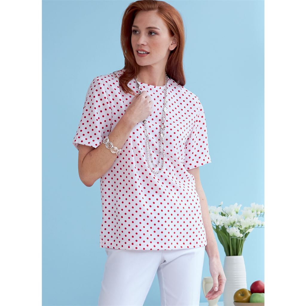 Butterick Pattern B6751 Misses Misses Petite Pullover Tops 6751 Image 4 From Patternsandplains.com