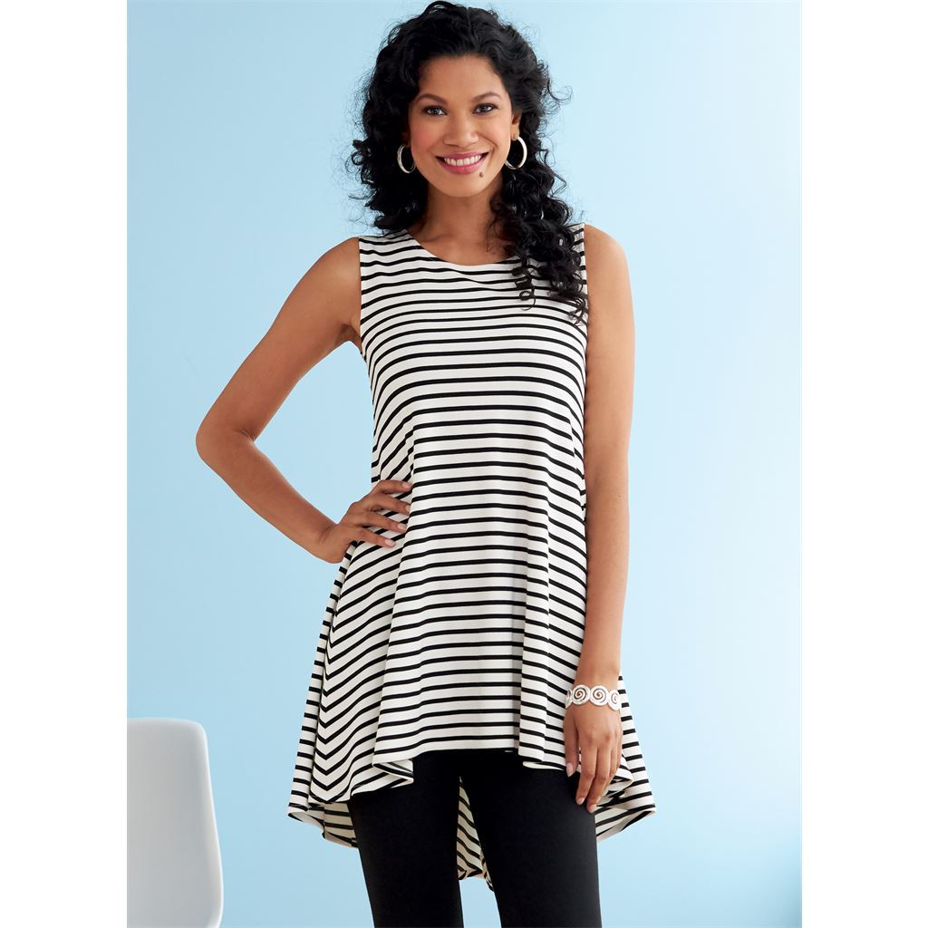 Butterick Pattern B6752 Misses Fit and Flare Knit Tunics 6752 Image 3 From Patternsandplains.com