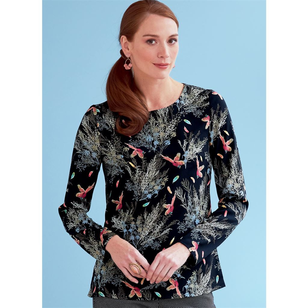 Butterick Pattern B6754 Misses Keyhole Closure Tops 6754 Image 2 From Patternsandplains.com