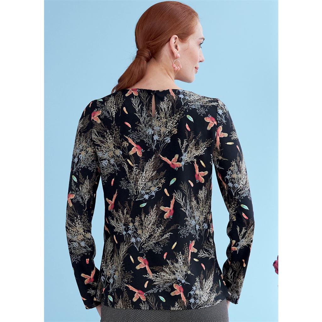 Butterick Pattern B6754 Misses Keyhole Closure Tops 6754 Image 5 From Patternsandplains.com