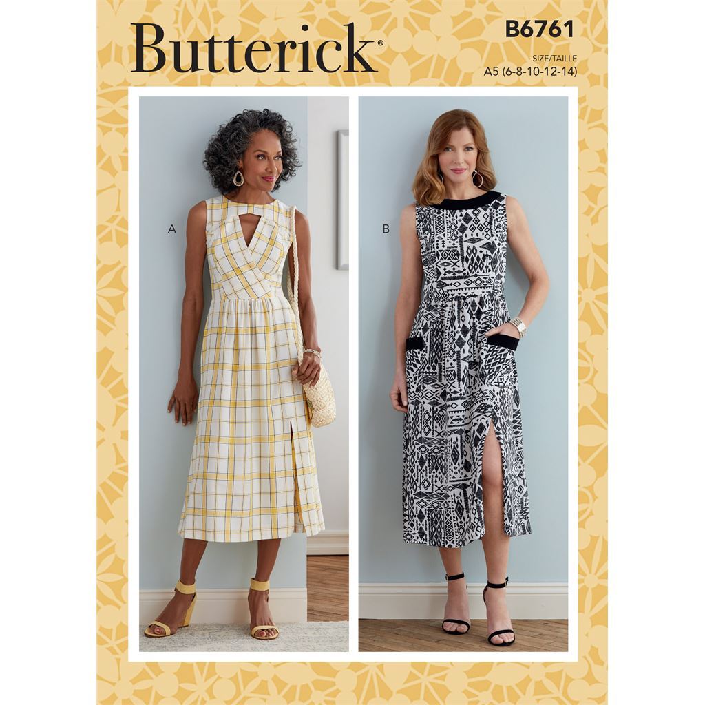 Butterick Pattern B6761 MISSES and MISSES PETITE DRESS 6761 Image 1 From Patternsandplains.com