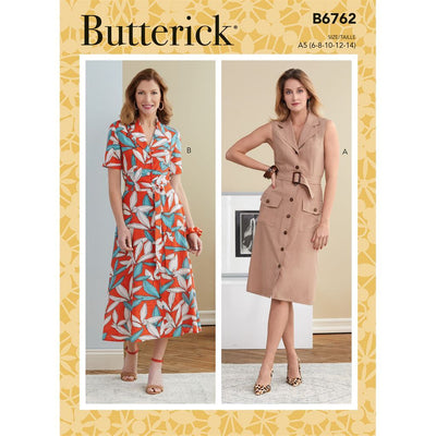 Butterick Patterns B6212A50 Misses Dress, A5 (6-8-10-12-14)