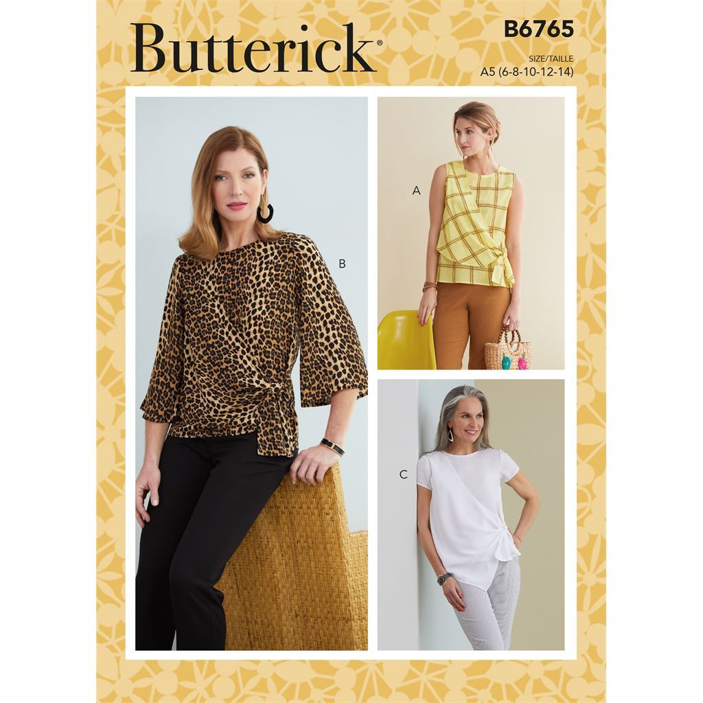 Butterick Pattern B6765 MISSES TOP 6765 Image 1 From Patternsandplains.com