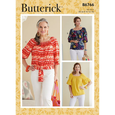 Butterick Pattern B6766 MISSES TOP 6766 Image 1 From Patternsandplains.com