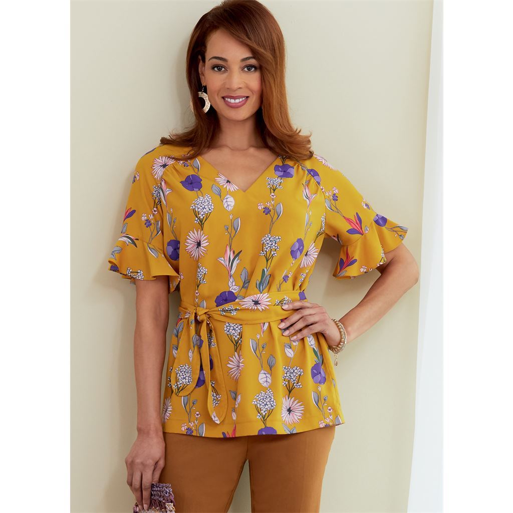 Butterick Pattern B6770 MISSES TOP and SASH 6770 Image 2 From Patternsandplains.com