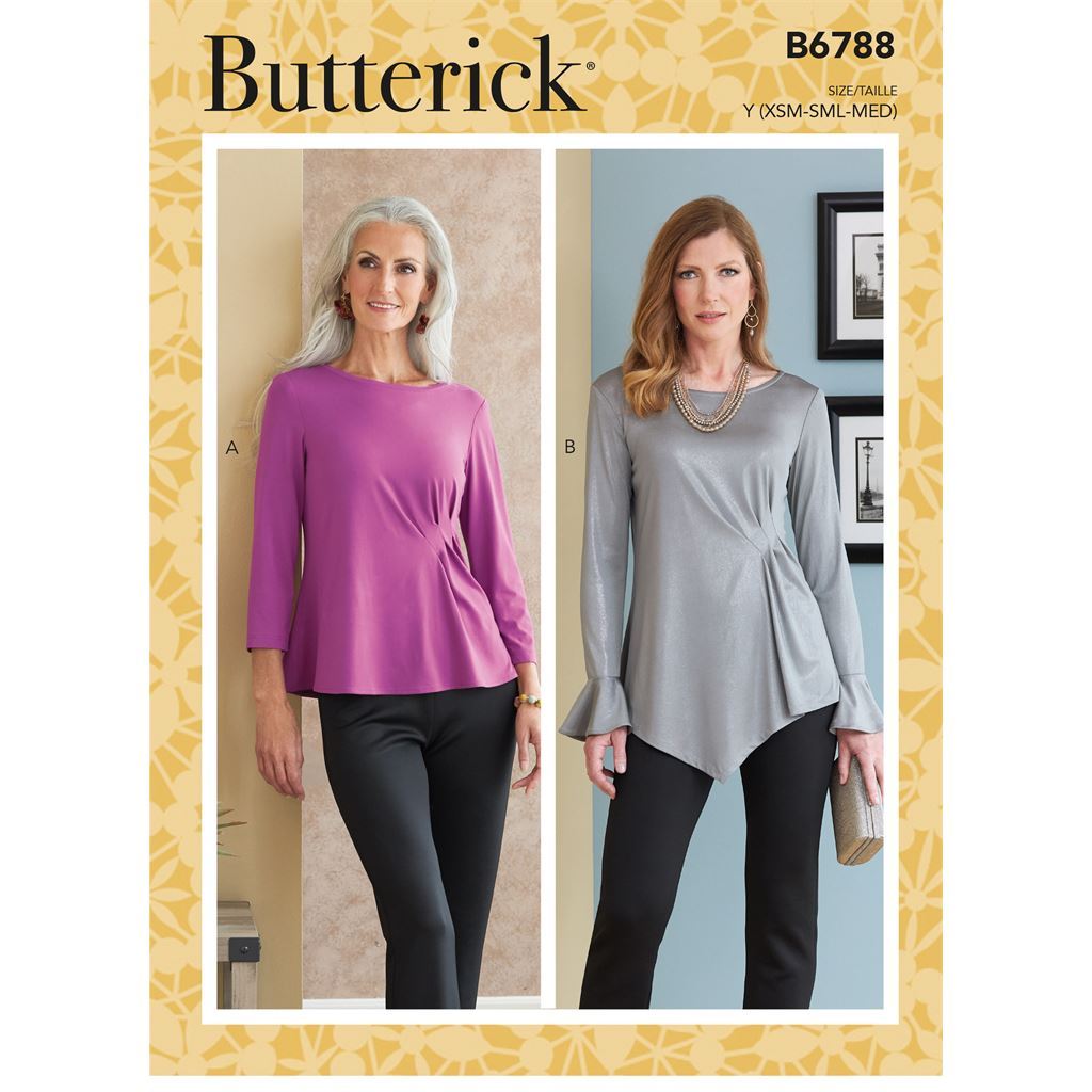 Butterick Pattern B6788 Misses Top 6788 Image 1 From Patternsandplains.com