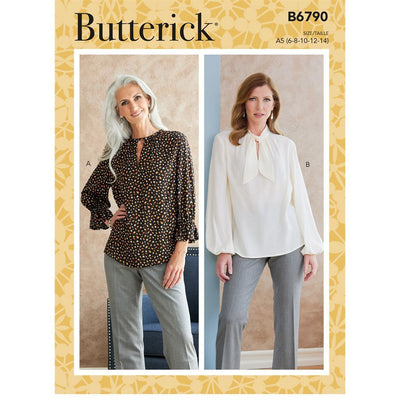 Butterick Pattern B6790 Misses Tops 6790 Image 1 From Patternsandplains.com
