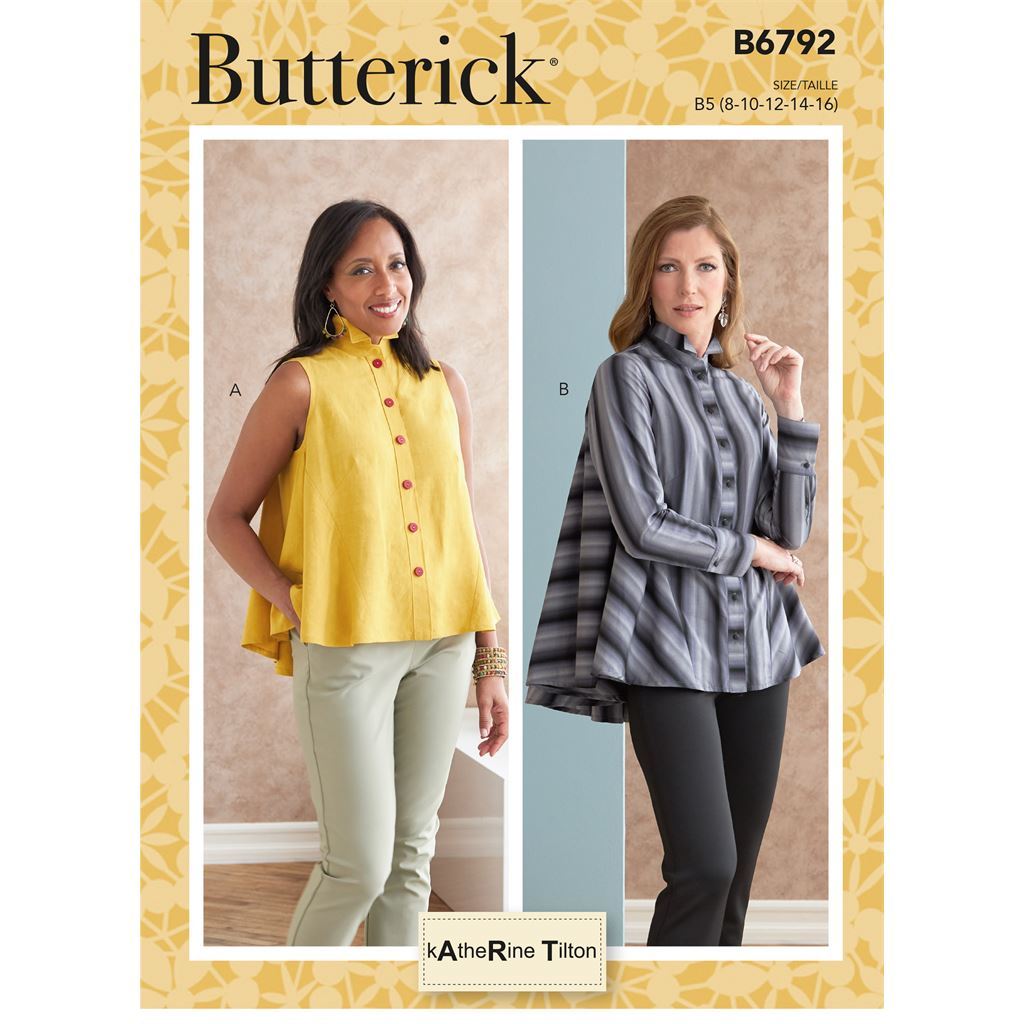 Butterick Pattern B6792 Misses Top 6792 Image 1 From Patternsandplains.com