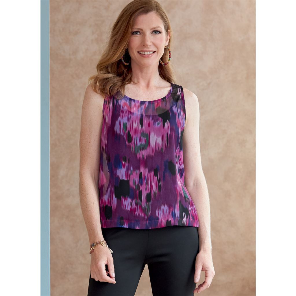 Butterick Pattern B6797 Misses and Misses Petite Scoop neck Tops 6797 Image 3 From Patternsandplains.com