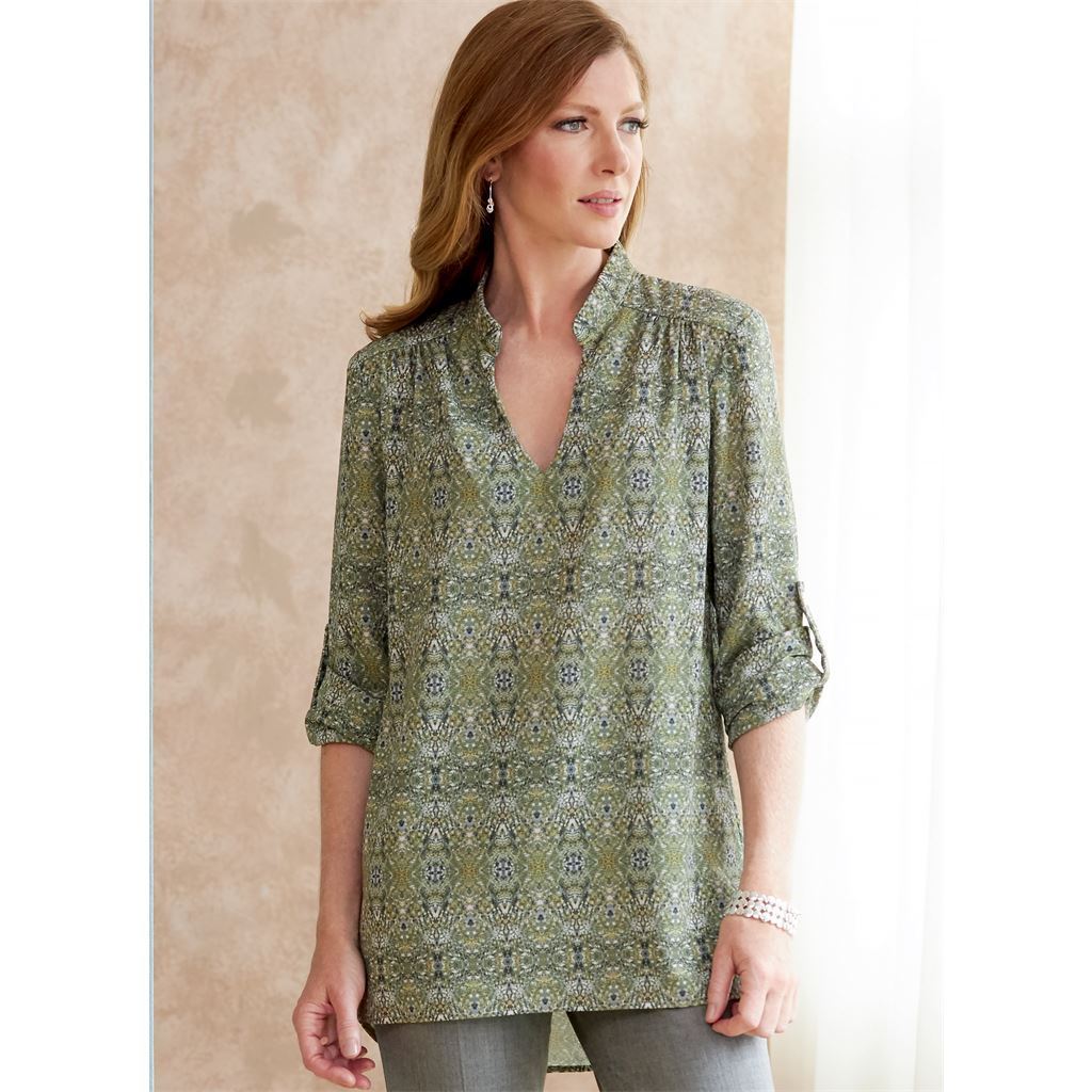 Butterick Pattern B6801 Misses and Womens Tucked Or Gathered Top 6801 Image 2 From Patternsandplains.com