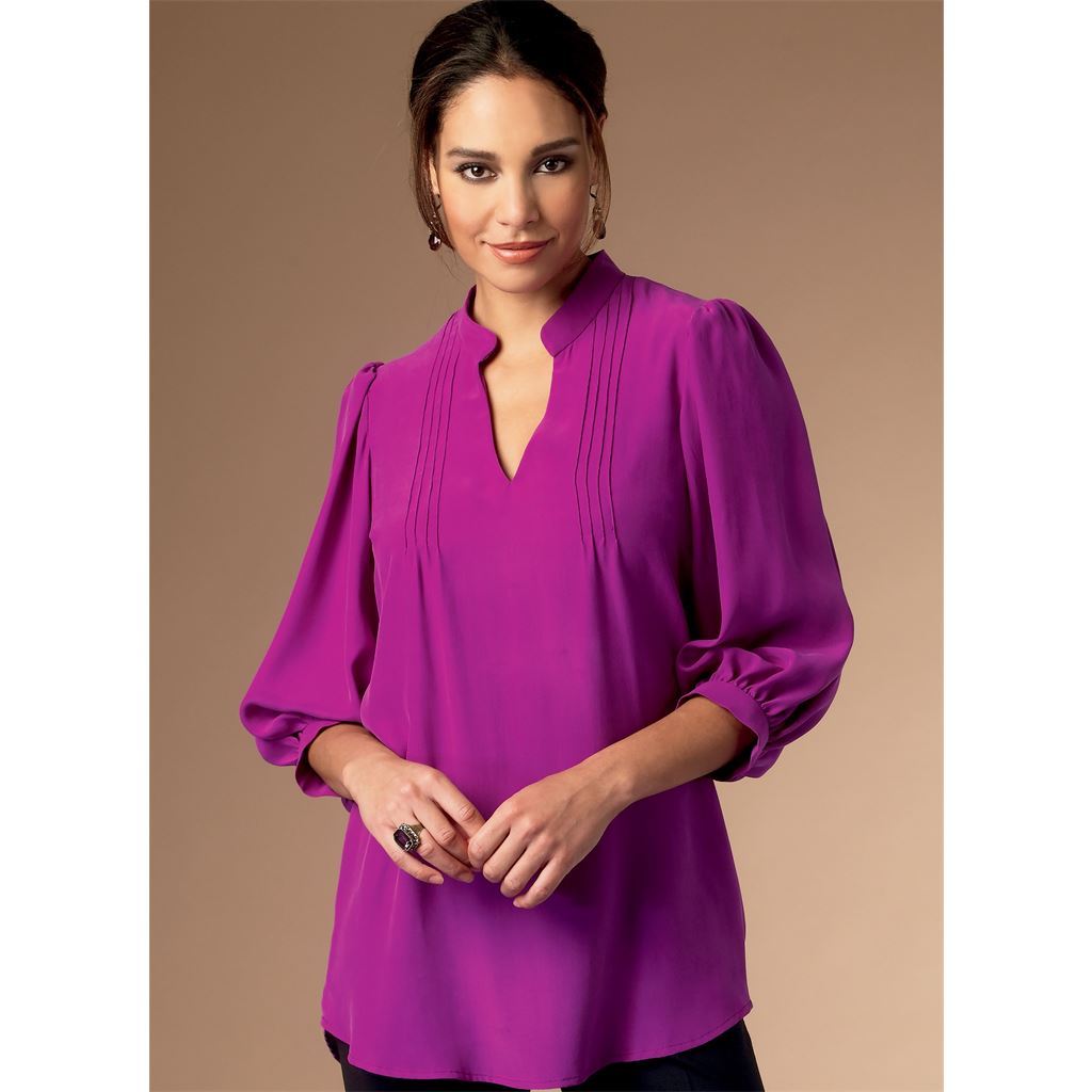 Butterick Pattern B6801 Misses and Womens Tucked Or Gathered Top 6801 Image 4 From Patternsandplains.com