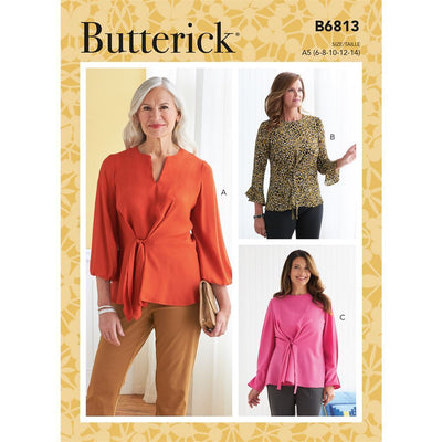 Butterick Pattern B6813 Misses Top 6813 Image 1 From Patternsandplains.com