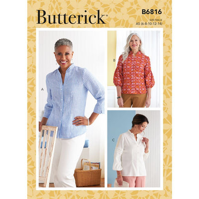 Butterick Pattern B6816 Misses Top 6816 Image 1 From Patternsandplains.com