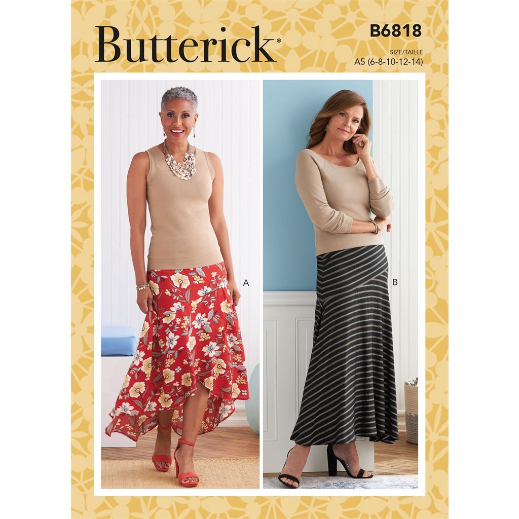 Butterick Pattern B6818 Misses Skirt 6818 Image 1 From Patternsandplains.com