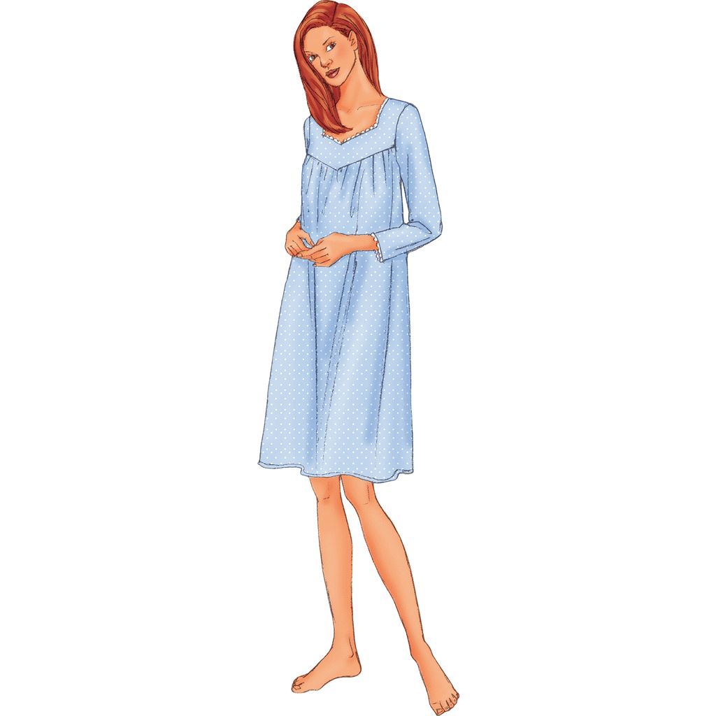Butterick Pattern B6838 Misses Misses Petite Nightgown 6838 Image 2 From Patternsandplains.com
