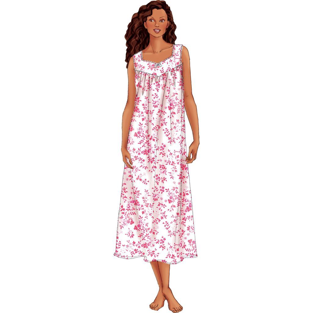 Butterick Pattern B6838 Misses Misses Petite Nightgown 6838 Image 3 From Patternsandplains.com