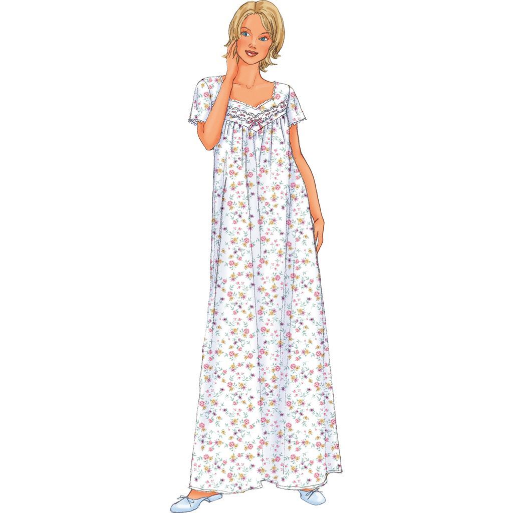 Butterick Pattern B6838 Misses Misses Petite Nightgown 6838 Image 4 From Patternsandplains.com