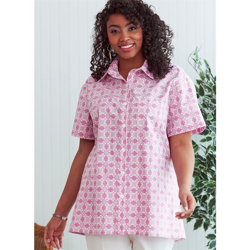 Butterick Pattern B6841 Unisex Button Down Shirts 6841 Image 2 From Patternsandplains.com