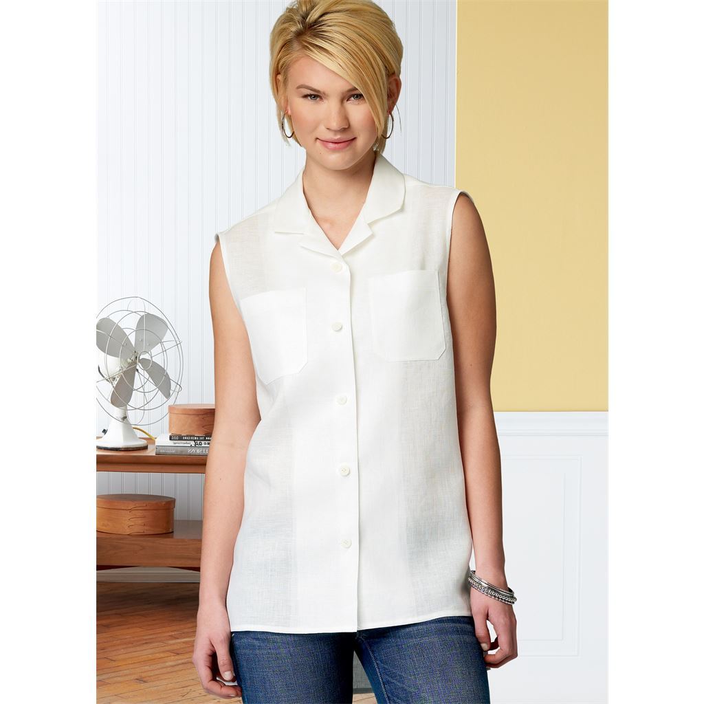 Butterick Pattern B6846 Unisex Button Down Shirts 6846 Image 4 From Patternsandplains.com