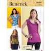 Butterick Pattern B6847 Misses Cowl Neck Tops 6847 Image 1 From Patternsandplains.com