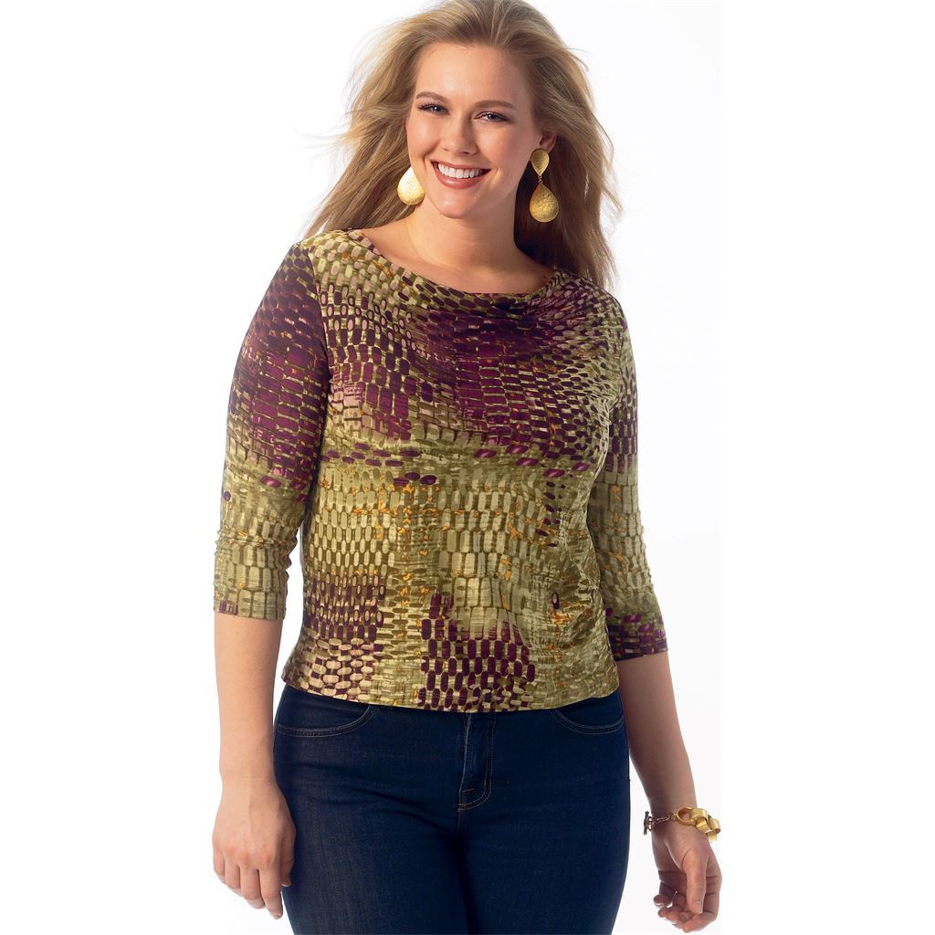 Butterick Pattern B6847 Misses Cowl Neck Tops 6847 Image 3 From Patternsandplains.com