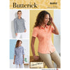 Butterick Pattern B6852 Misses Button Down Shorts With Collar Sleeve and Hem Variations 6852 Image 1 From Patternsandplains.com