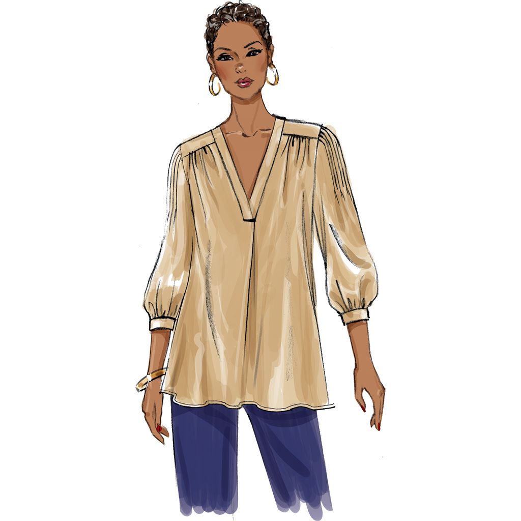 Butterick Pattern B6855 Misses Top 6855 Image 4 From Patternsandplains.com