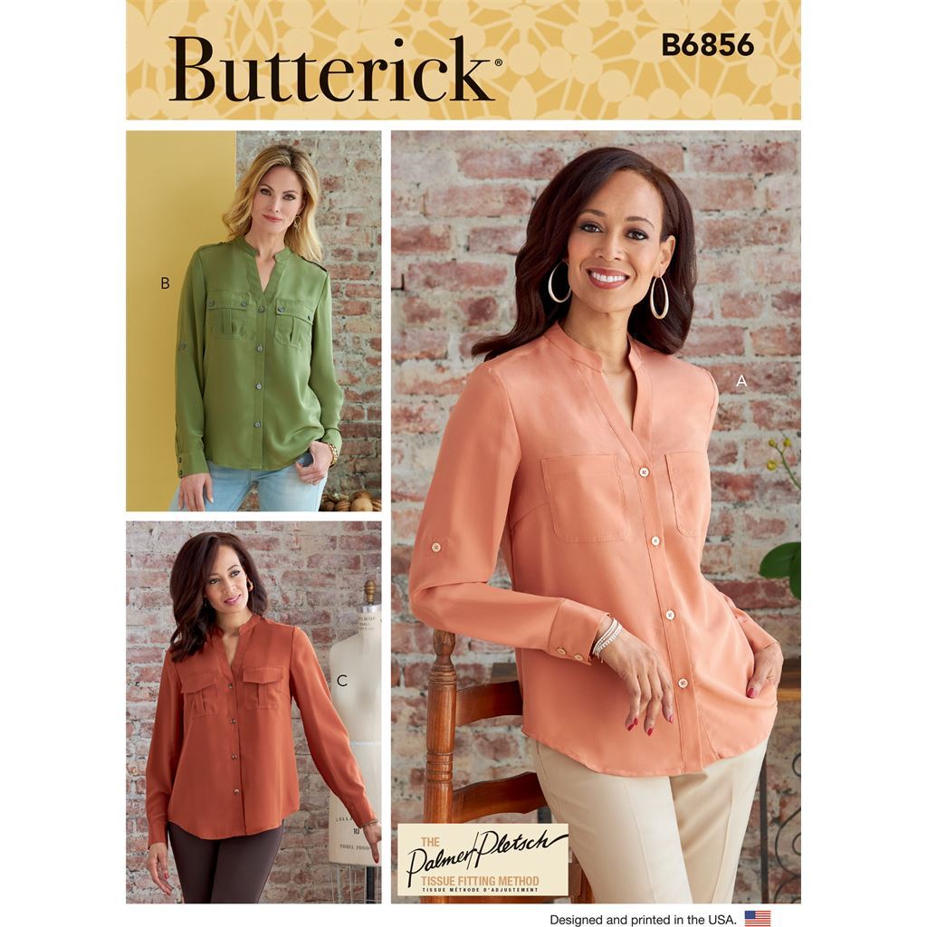 Butterick Pattern B6856 Misses Top 6856 Image 1 From Patternsandplains.com