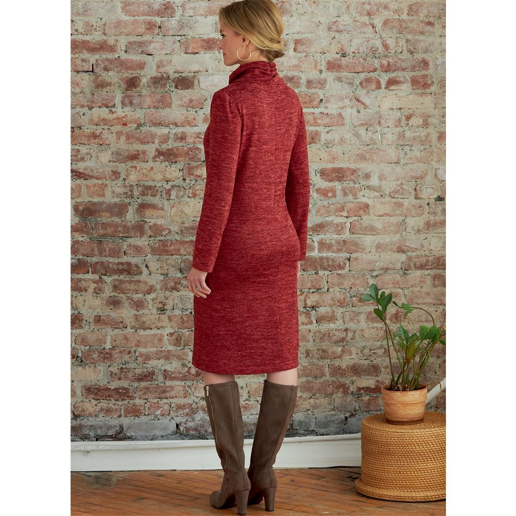 Butterick Pattern B6858 Misses Knit Dress Tops Skirt and Pants 6858 Image 6 From Patternsandplains.com