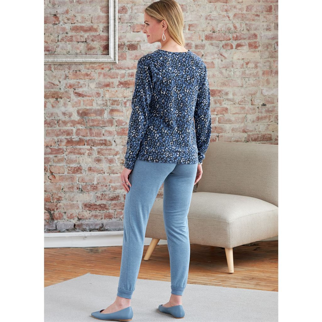 Butterick Pattern B6859 Misses Knit Dress Tops Skirt and Pants 6859 Image 6 From Patternsandplains.com