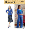 Butterick Pattern B6860 Misses and Womens Jacket Skirt and Pants 6860 Image 1 From Patternsandplains.com