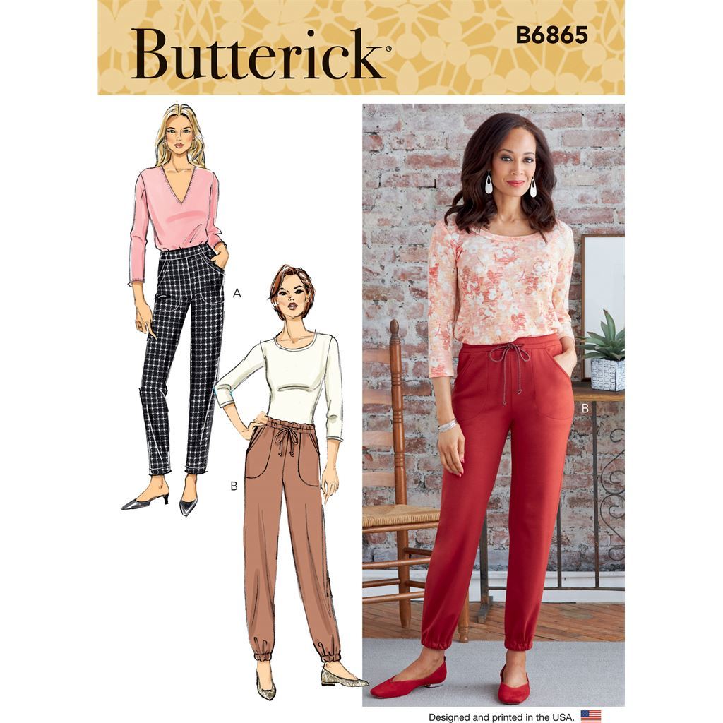 Butterick B6910 Misses' Contour Band Pants