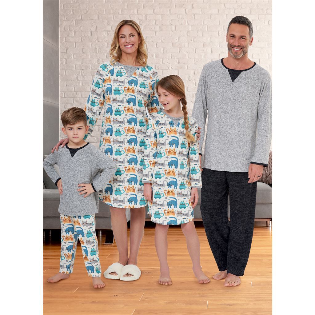 Butterick Pattern B6867 Misses Mens Childrens Boys Girls Top Tunic and Pants 6867 Image 2 From Patternsandplains.com