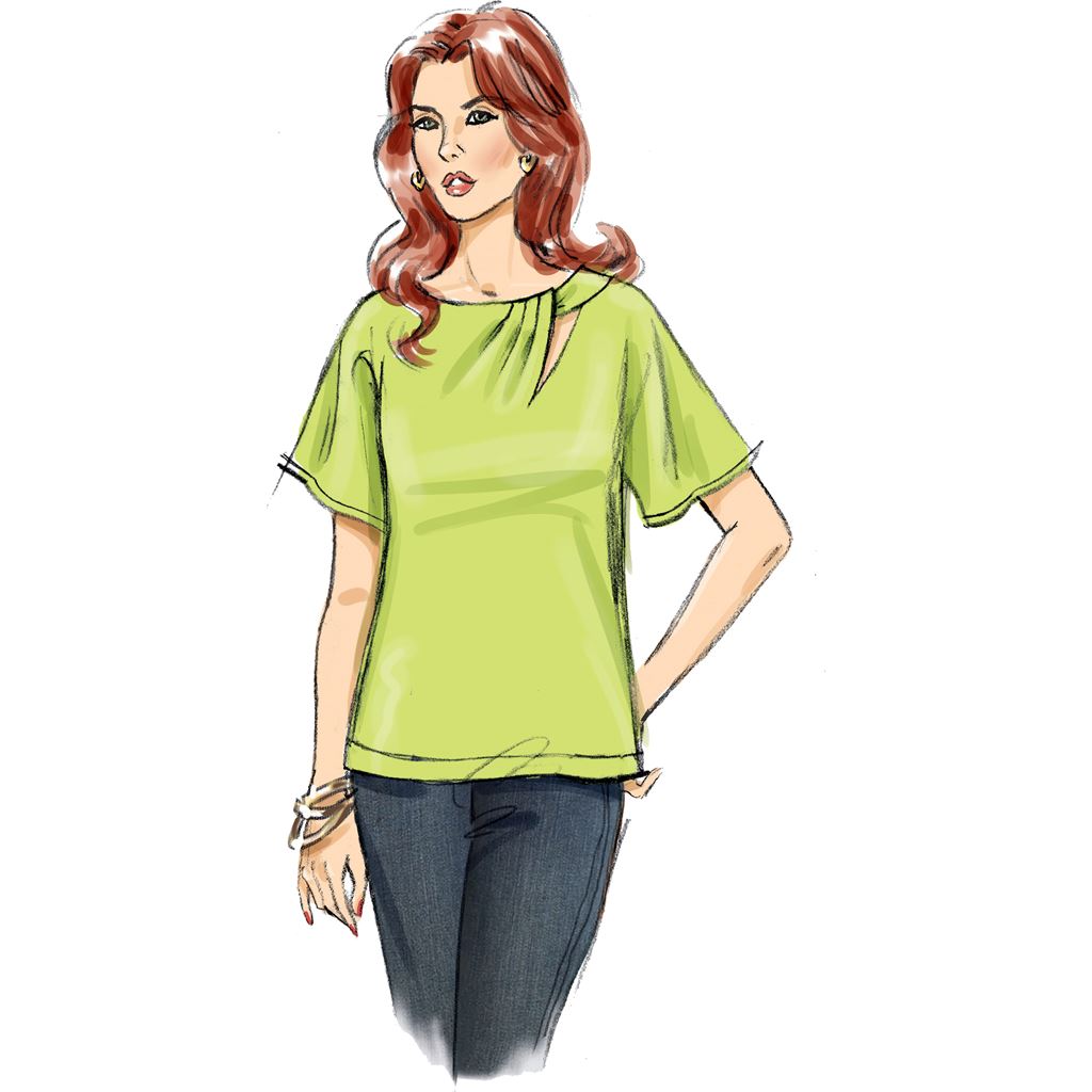 Butterick Pattern B6875 Misses Tops 6875 Image 3 From Patternsandplains.com