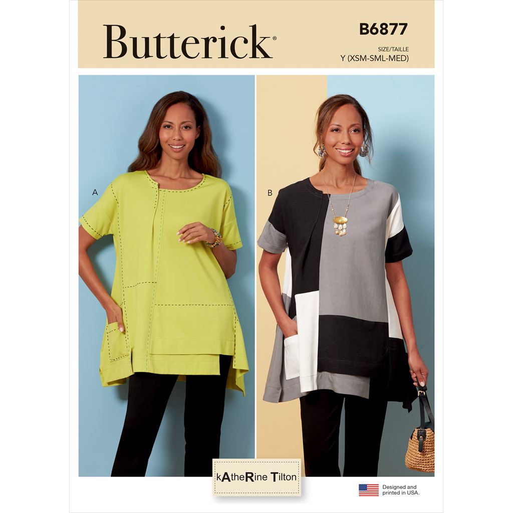 Butterick Pattern B6877 Misses Top 6877 Image 1 From Patternsandplains.com