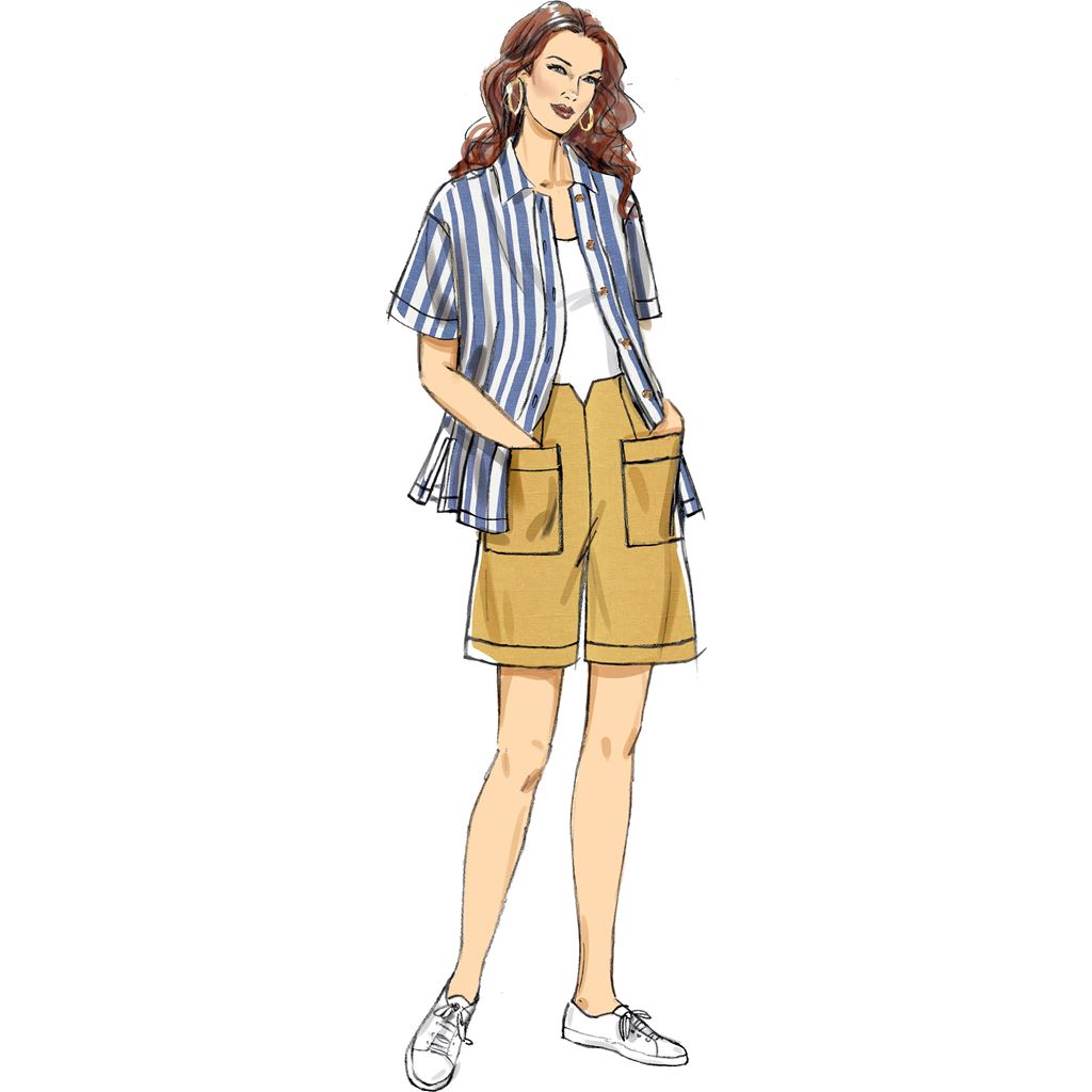 Butterick Pattern B6880 Misses Shirts Pants and Shorts 6880 Image 3 From Patternsandplains.com