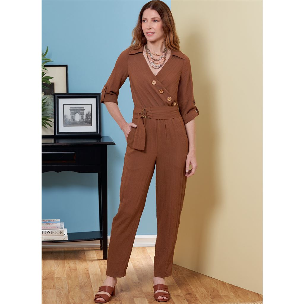 Butterick Pattern B6881 Misses Jumpsuit Sash and Belt 6881 Image 2 From Patternsandplains.com