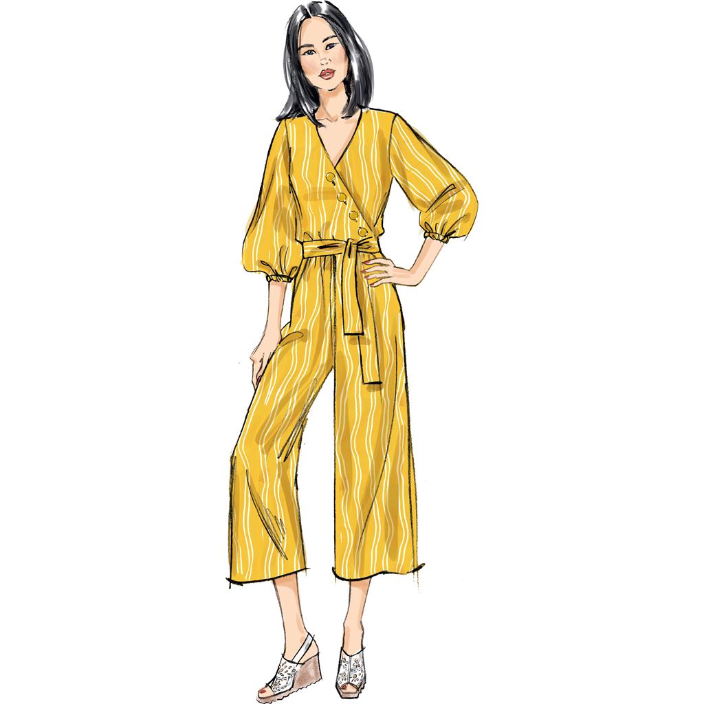 Butterick Pattern B6881 Misses Jumpsuit Sash and Belt 6881 Image 4 From Patternsandplains.com
