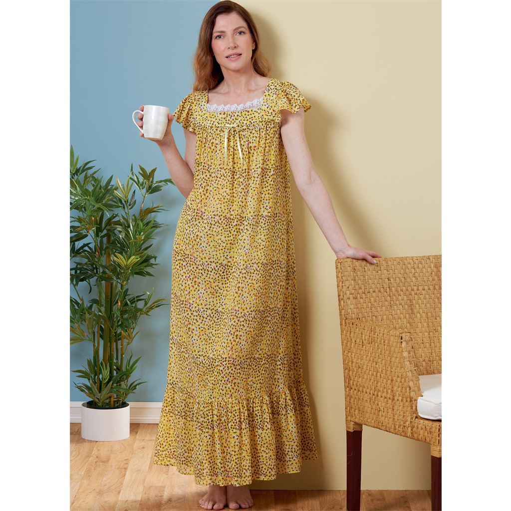 Butterick Pattern B6883 Misses Top Nightgowns and Shorts 6883 Image 2 From Patternsandplains.com