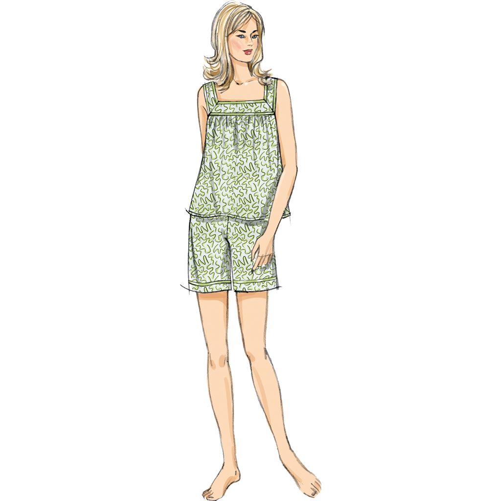 Butterick Pattern B6883 Misses Top Nightgowns and Shorts 6883 Image 3 From Patternsandplains.com