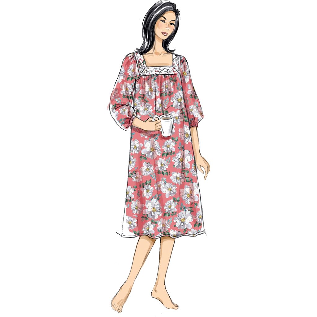 Butterick Pattern B6883 Misses Top Nightgowns and Shorts 6883 Image 5 From Patternsandplains.com
