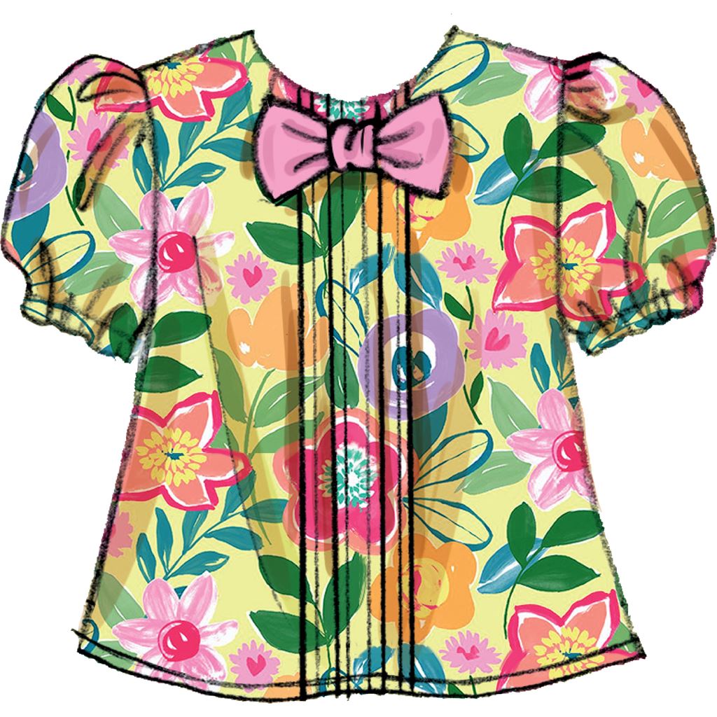 Butterick Pattern B6884 Infants Top and Panties 6884 Image 3 From Patternsandplains.com