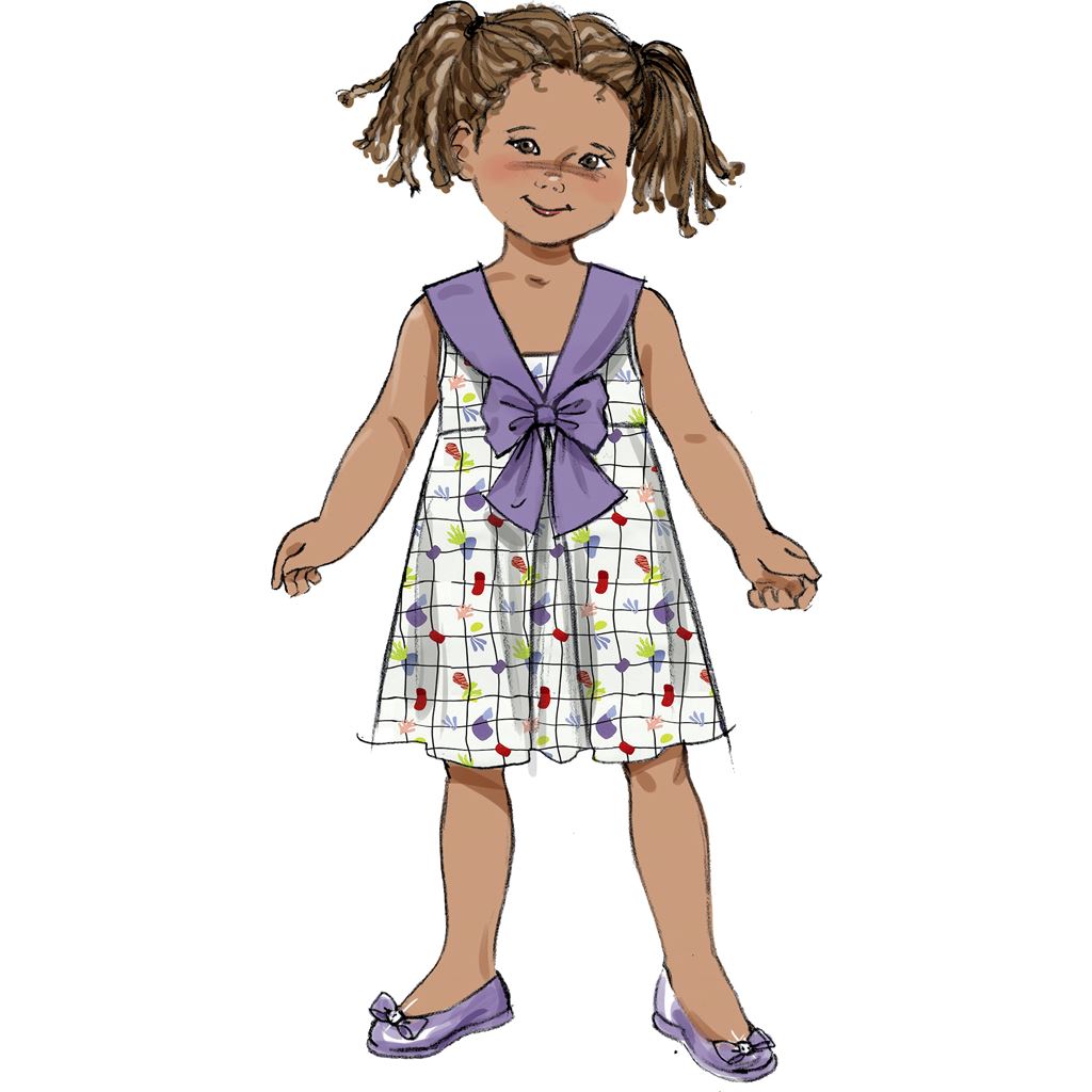 Butterick Pattern B6886 Childrens Dress 6886 Image 3 From Patternsandplains.com